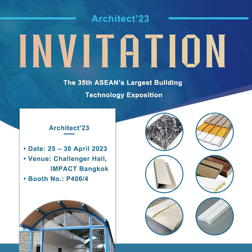 最新の企業ニュース 私達はArchitect'23 -タイの第35 ASEANの建築技術博覧会--に出席する。