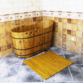 カスタマイズされたWPCの木製のシャワーの床WPCの浴室のDecking 60cm x 40cm