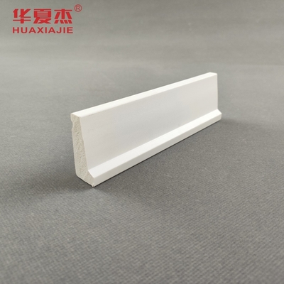 卸売新しいトレンドコロニアルケーシング白ビニール 12 フィート pvc 巾木 pvc ベースボード装飾材料