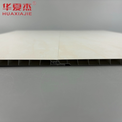 高品質の黄色の大理石のデザイン 250x8mm pvc壁パネル 簡単に設置 pvc天井パネル 浴室の装飾
