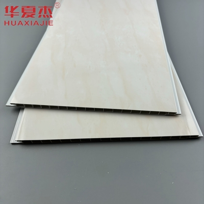 高品質の黄色の大理石のデザイン 250x8mm pvc壁パネル 簡単に設置 pvc天井パネル 浴室の装飾