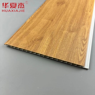 天然木色 防水壁 PVCパネル 建物の装飾材料