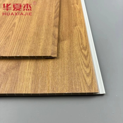 天然木色 防水壁 PVCパネル 建物の装飾材料