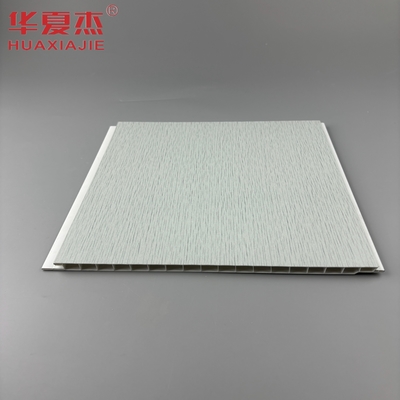 ホットスタンピングPVC壁パネル 灰色ベースボード 銀色金属パターン 天井パネル Pvc リビング室の装飾用