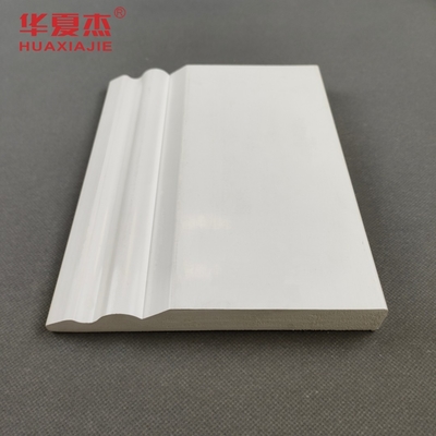 150x20mmPVCトリムボード 白色デザインPVCスカートPVCベースボード インテリア装飾