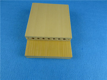 良い価格 MouldproofはWPCの合成のDecking/Ecoの友好的な合成の木製のDeckingを黄色にします オンライン