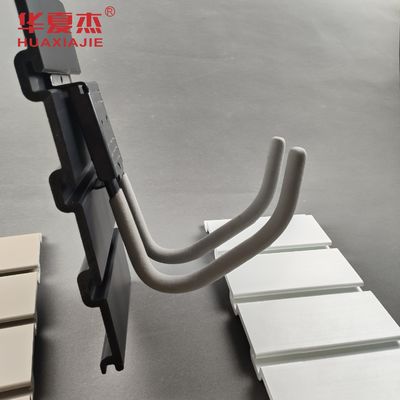 良い価格 グレーPVC収納ウォールパネル 4インチ スラットウォール PVCガレージパネル オンライン