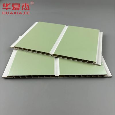 200mm 防水 PVC 壁パネル グリーン ホットスタンプ PVC パネル ホームデコレーション