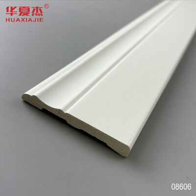 良い価格 卸売 76x9mm PVC スカートボード 防水ベースボード ホワイト モダン オンライン