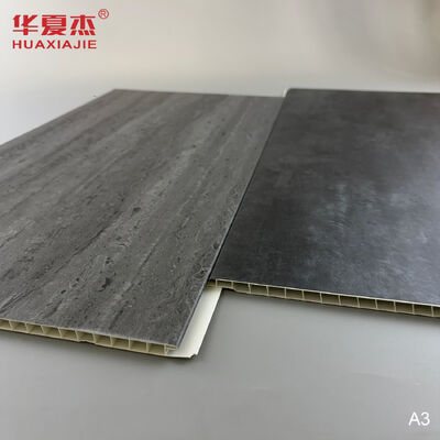 良い価格 木目調表面の防水性インテリア装飾用卸売ダークグレー大理石PVCウォールパネル オンライン