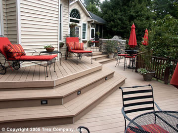 良い価格 さび止めの木製のプラスチック合成の泡のデッキの外面のDecking オンライン